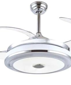 Remote Control Modern Auto Folding Invisible Ceiling Fan with Speaker