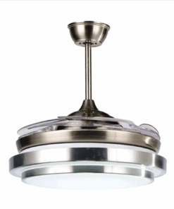 Remote Control Modern Double Aluminum Auto Folding Invisible Ceiling Fan