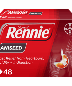 Rennie Aniseed 48 Tablets Antacid-eases Heartburn & Relieves Indigestion