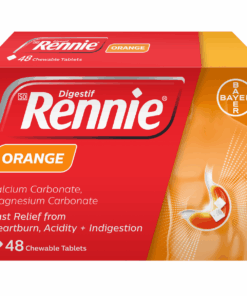 Rennie Orange - 48 Tablets Antacid - Eases Heartburn & Indigestion