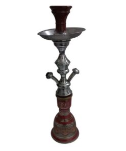 RICHMAN Egyptian Medium 2 Pipe Hookah - Red