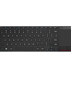 Rii QWERTY Touchpad 10 Keyless Keyboard Touch Volume Control Black