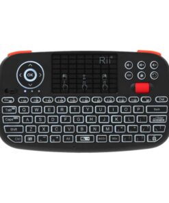 Rii Wireless Qwerty Backlit Gamepad Touchpad|Keyboard|Scroll Wheel Black
