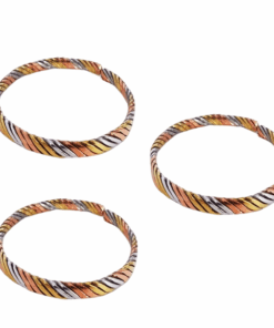 Rockhealth Mixed Twist Copper Bracelet - Pack of 3