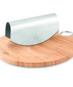Roesle Mezzalune Chopper & Bamboo Board