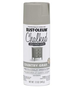 Rust-Oleum Chalked Paint Spray Country Grey 340g
