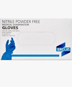 Saclin nitrile powder free gloves - M