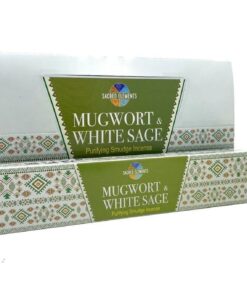 Sacred Elements Incense Sticks - Mugwort & White Sage - 12 Pack