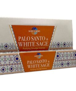 Sacred Elements Incense Sticks - Palo Santo & White Sage - 12 Pack