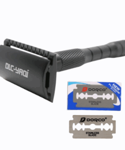 Safety Razor Yaqi Classic Matte Black and 5 Blades