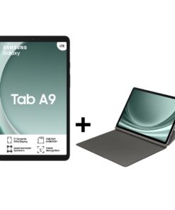 Samsung Galaxy Tab A9 (X115) 8.7" 64GB LTE Tablet + Black Book Cover