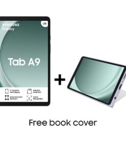 Samsung Galaxy Tab A9 (X115) 8.7" 64GB LTE Tablet + White Book Cover