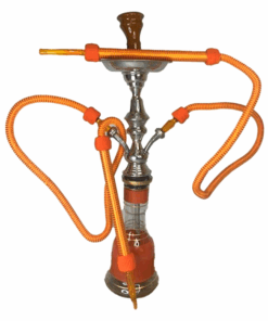 Santorini Hookah Pipe - 3 Pipe Large - Orange