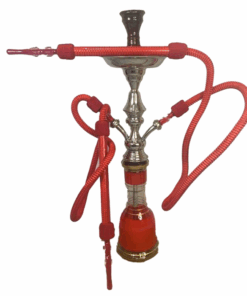 Santorini Hookah Pipe - 3 Pipe Large - Red
