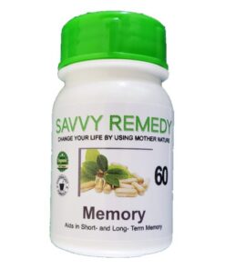 Savvy Remedy - Memory - 60 Capsules