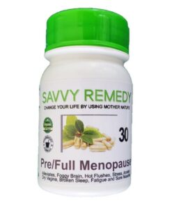 Savvy Remedy - Pre/Full Menopause - 30 Capsules