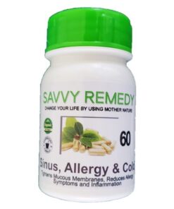 Savvy Remedy - Sinus. Allergy & Cold - 60 Capsules