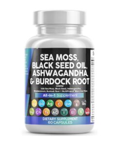 Sea Moss Black Seed Oil Ashwagandha & Burdock Advanced Immune Formula