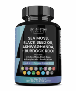 Sea Moss, Black Seed Oil, Ashwagandha, + Burdock Root Capsules