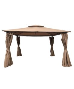 Seagull - 3 Metre Garden Pavilion With Side Wall - Beige