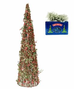 Seasonal Dansup Berry Cone Christmas Tree with LED Lights