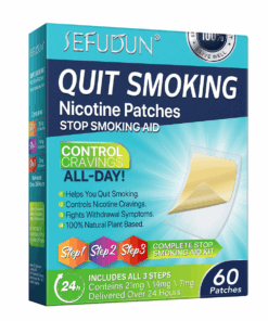 Sefudun Quit Smoking Patches, Nicotine Quit Smoking Plant Extract Patch - Step 1-21mg/Step 2-14mg/Step 3-7mg