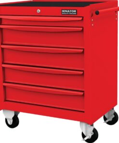 Senator Red 27Inch 5 Drawer Roller Cabinet