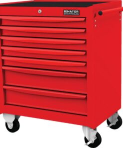 Senator   Red 27Inch 7 Drawer Roller Cabinet