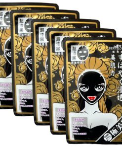 SexyLook Deep Hydrating Cotton Black Mask - 5 Pieces