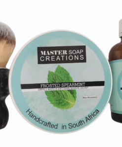 Shaving Soap & Aftershave Splash & Shaving Brush Combo Frosted Spearmint