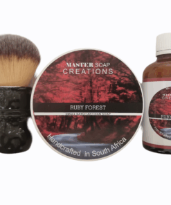 Shaving soap & aftershave splash & shaving brush combo Ruby Forest
