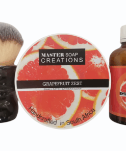 Shaving Soap & Aftershave Splash & ShavingBrush Combo Grapefruit Zest