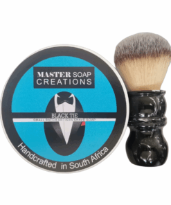 Shaving soap & shaving brush combo Black Tie