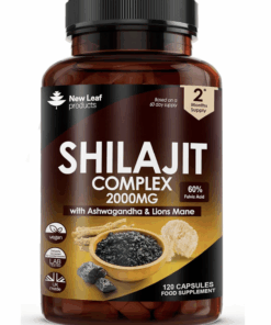 Shilajit Complex Capsules with Ashwagandha & Lions Mane 2 Month Supply