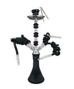 Shisha/ Hookah - Medium 4 Pipes - Black