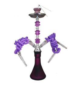 Shisha/ Hookah - Medium 4 Pipes - Purple