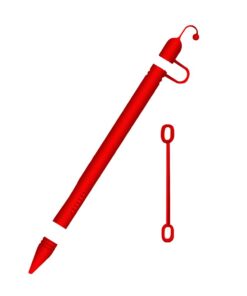 Silicone Protective Sleeve Holder for Apple Pencil 1-Red