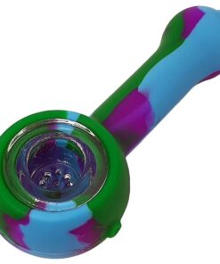 Silicone Spoon Pipe -pi001 - Green, Blue
