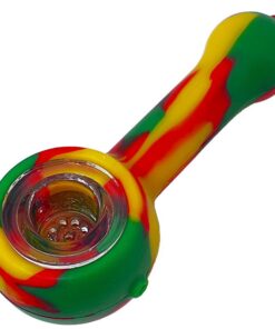 Silicone Spoon Pipe -pi001 - Yellow, Green