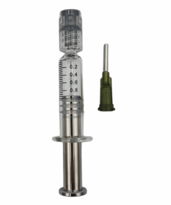 SiliDab 1ml Luer Lock Glass Syringe - Plastic Plunger - Kit - Pack of 20