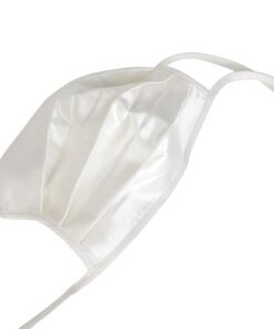 Silk Face Mask - 100% Mulberry Silk - Double Layered Washable - Ivory