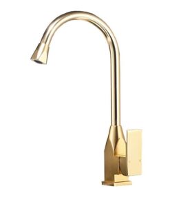 Single Handle Kitchen Sink Faucet - Gold Color