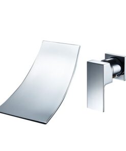 Single Handle Wall Mounted Waterfall Bathroom Faucet