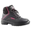 Sisi Ladies Reese Safety Shoe - Black with Pink Trim  - UK 4