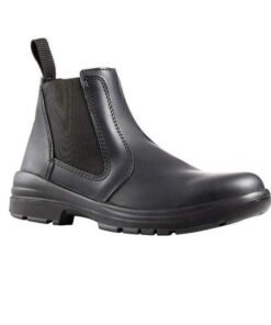 SiSi Sydney Leather Ergonomic Practical Safety Steel Toe Shoes - Black - UK 8