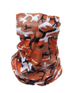 SKA Eyes Camo Tube Mask - Orange & Brown