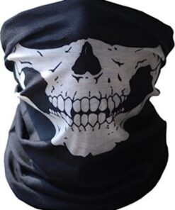 SKA Skull Tube Mask - Black & White