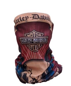 SKA Skull Tube Mask - Harley Daviddon Print