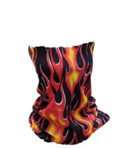 SKA Tube Mask - Flame Print Orange