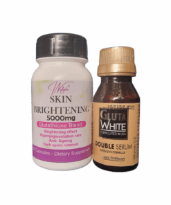 Skin Brightening Glutathione Capsules & Glutathione - Collagen Double Serum